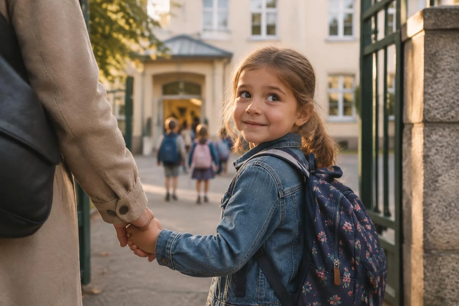Kind beim Schuleintritt